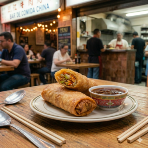 Lumpias con Salsa Agridulce (2 Unidades)